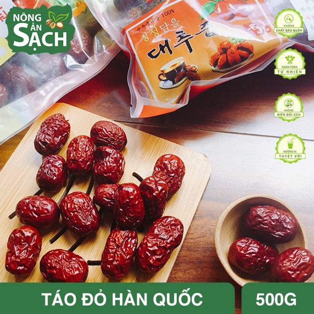 Táo Đỏ Hàn Quốc Sấy - 100% Chính Hãng - Hộp giấy 1kg