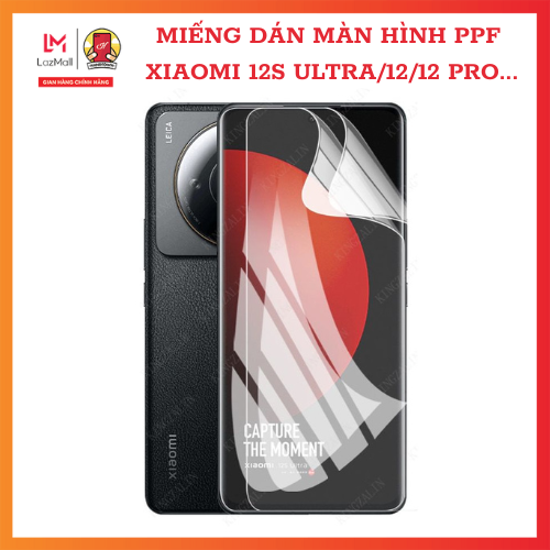 Miếng dán ppf màn hình mặt trước xiaomi 12s ultra 12 12 pro 12 lite 12t pro 12s pro 12t 12s 12x trong suốt dẻo chống xước vân tay va đập handtown