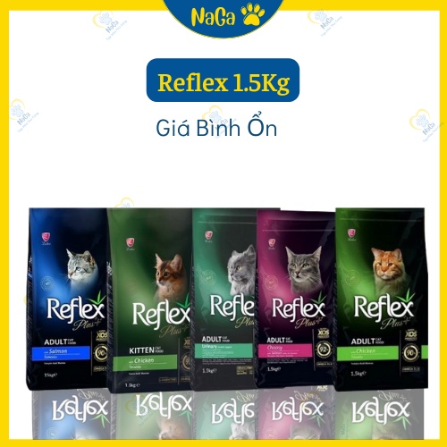 Hạt cho mèo Reflex Plus cao cấp | Túi 1.5KG | Thức ăn khô dinh dưỡng dành cho mèo