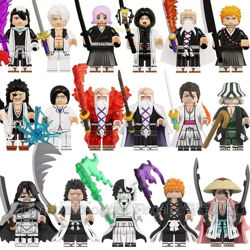 Minifigures Anime Bleach Kenpachi Ichigo Cifer Yhwach Đồ Chơi Lắp Ráp WM6164 Mẫu Mới