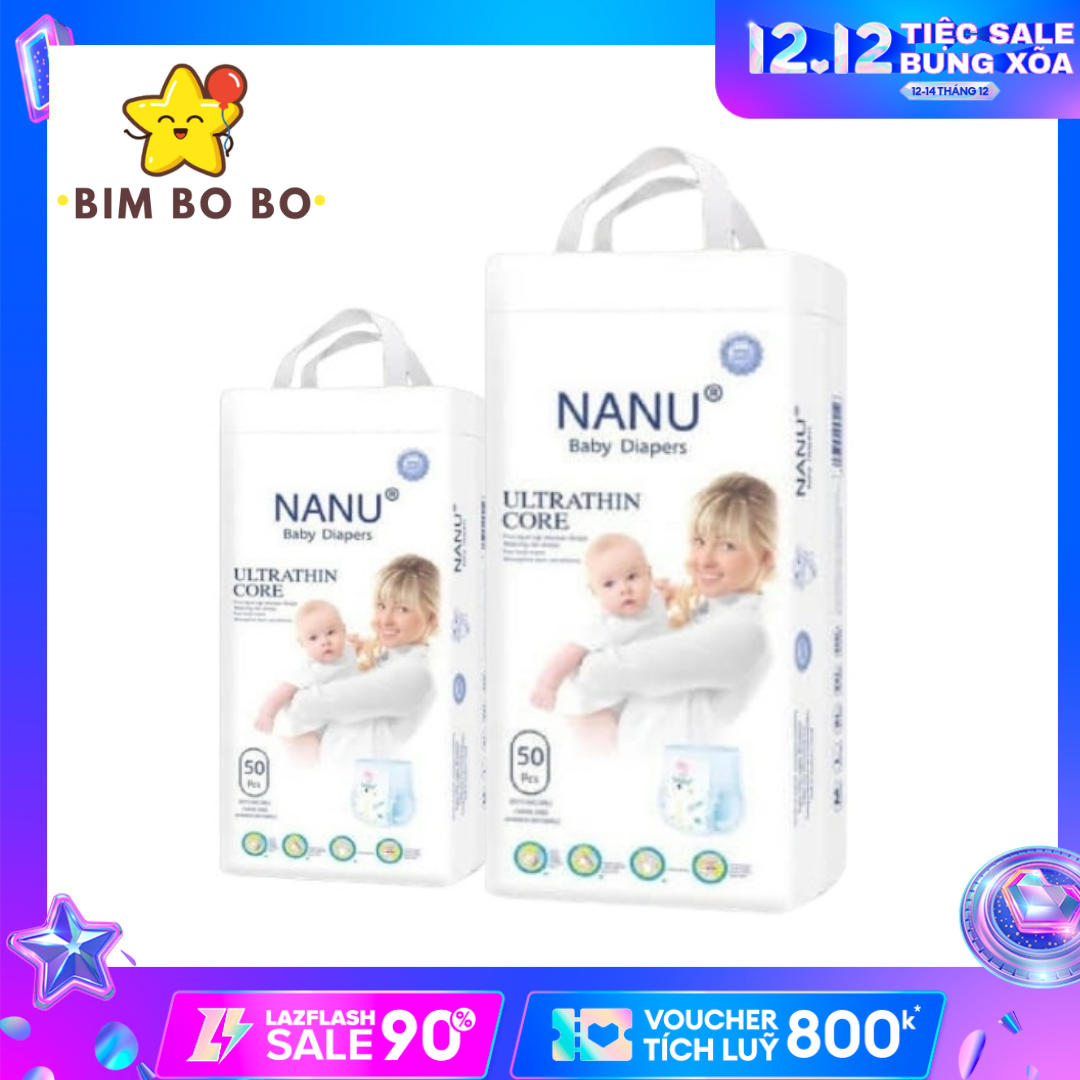 Combo 50 miếng 100 miếng tã bỉm quần nanu đủ size s/m/l/xl/xxl