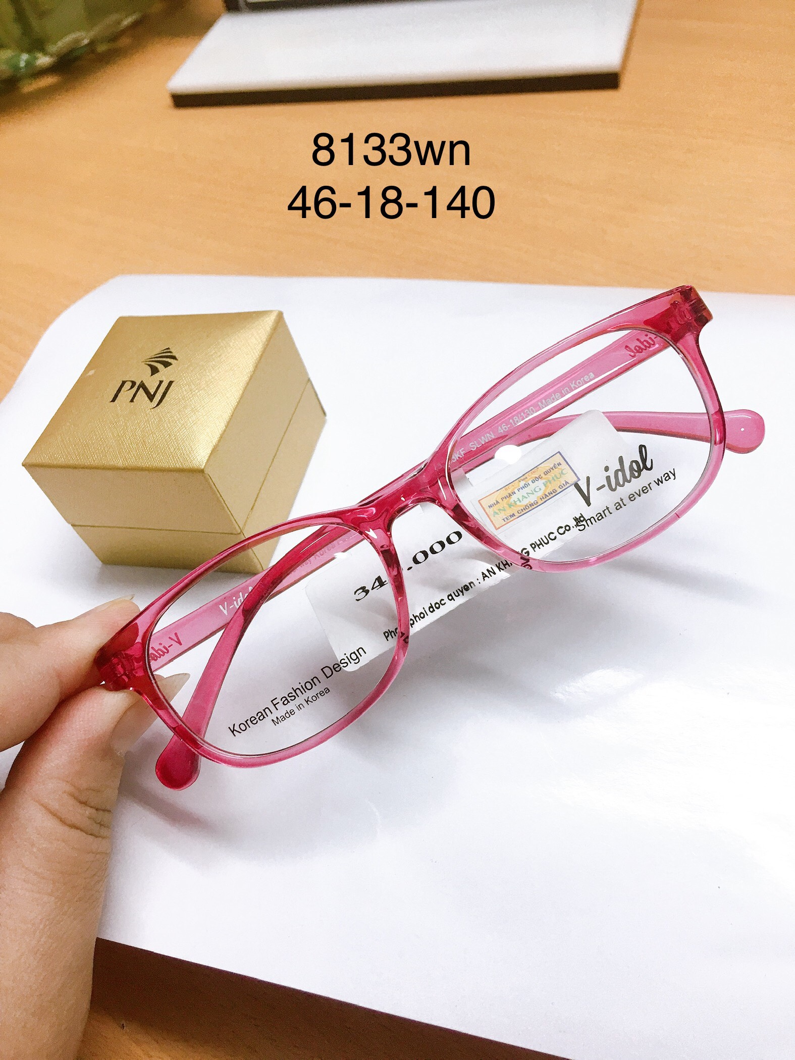 [HCM]Gọng Kính Bé V Idol V8133- gọng Nhựa Dẻo Dành Cho Bé Chính Hãng Hàn Quốc- tặng hộp