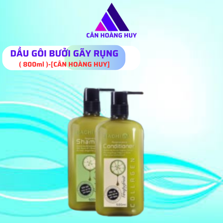 Combo 1 Cặp Dầu Gội Và Dầu Xã 500ml HACHI Tinh Chất Bưởi Dành Cho Tóc Gãy Rụng
