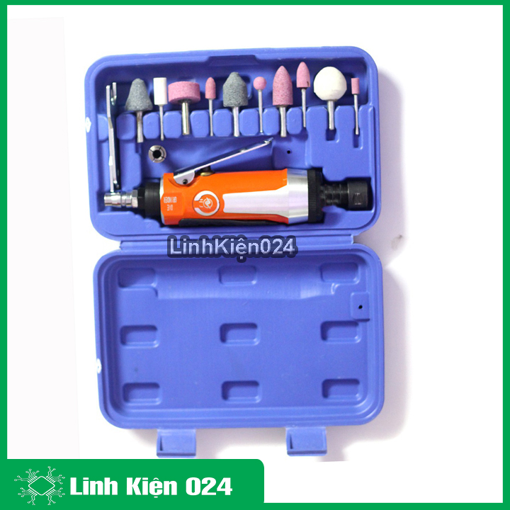 Bộ máy mài hơi cầm tay 8201 trục kẹp 3mm/6mm đa năng