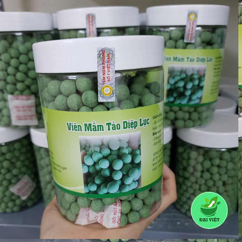 Viên mầm tảo diệp lục tăng vòng 1 đẹp da điều hòa nội tiết tố [1 hộp 500gram] - DV936