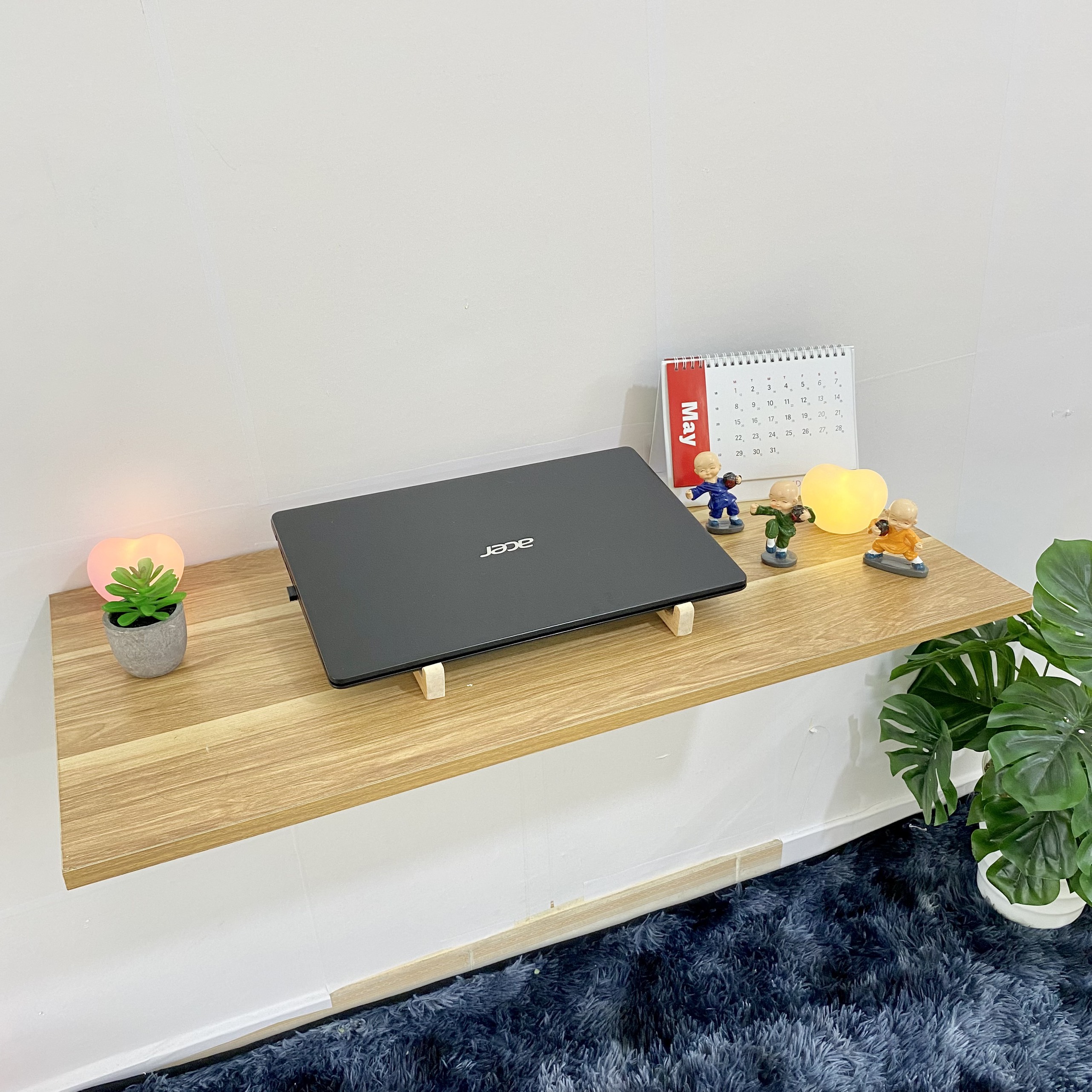 Bàn gấp treo tường 📌FREESHIP📌 Bàn học, bàn làm việc gắn tường chắc chắn, dễ dàng gấp gọn khi không sử dụng, chịu lực tốt
