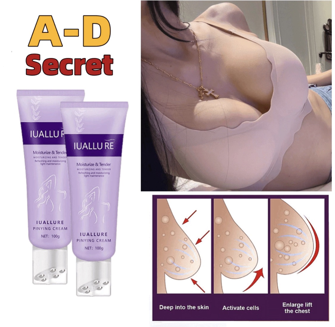 Nâng Ngực Đẹp 30ml Sản phẩm làm đẹp ngực nhanh chóng tự nhiên nguyên chất Nâng ngực sau sinh Săn chắc ngực đẹp không hồi lại