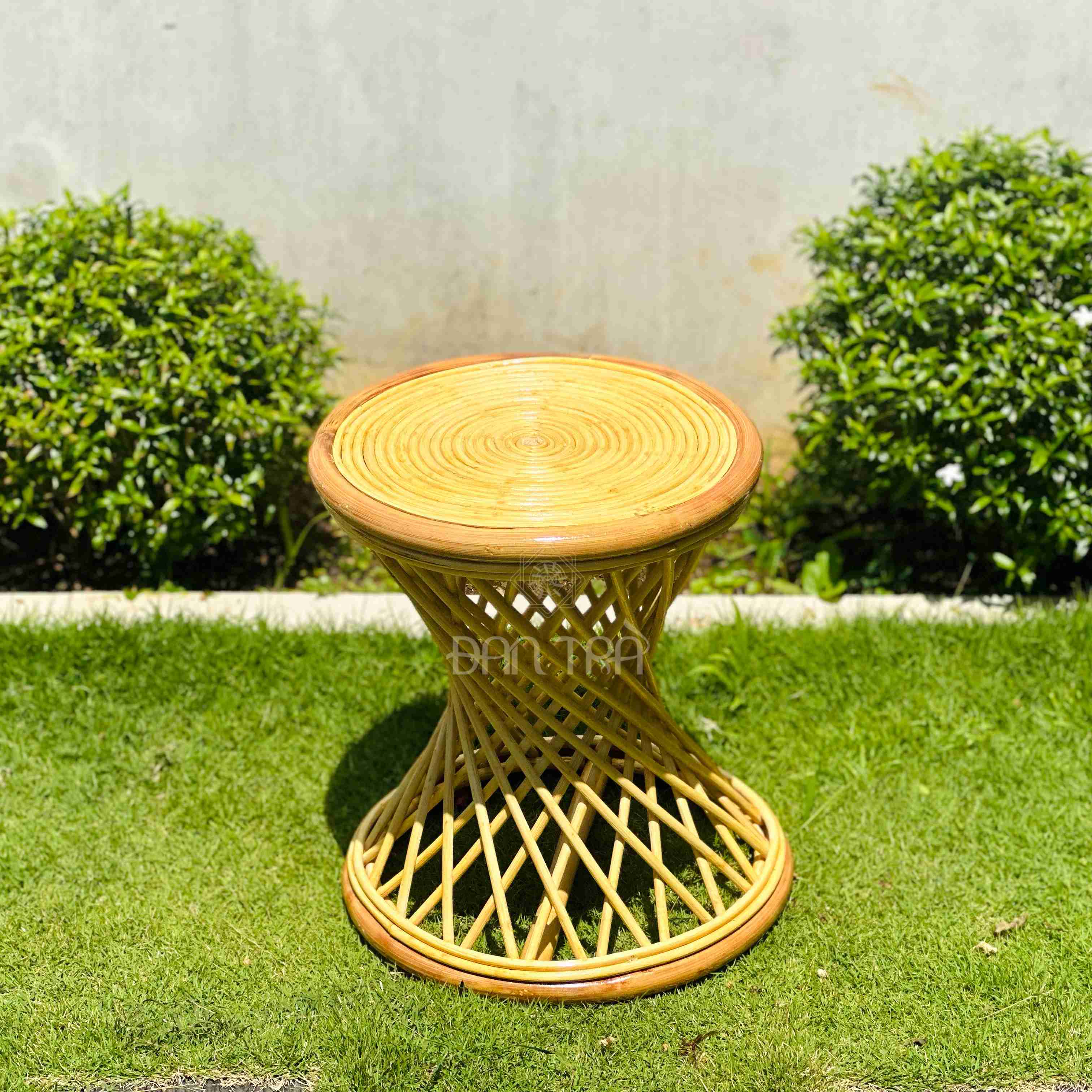 Ghế đôn mây papasan - đôn gác chân hoạ tiết xoắn ốc - ghế đôn mây cao cấp - bàn ghế mây giá rẻ đan trà - bàn ghế mây tre đan