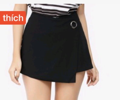 FREESHP quần giả chân váy có khoen ,phong cách năng động trẻ trung 02