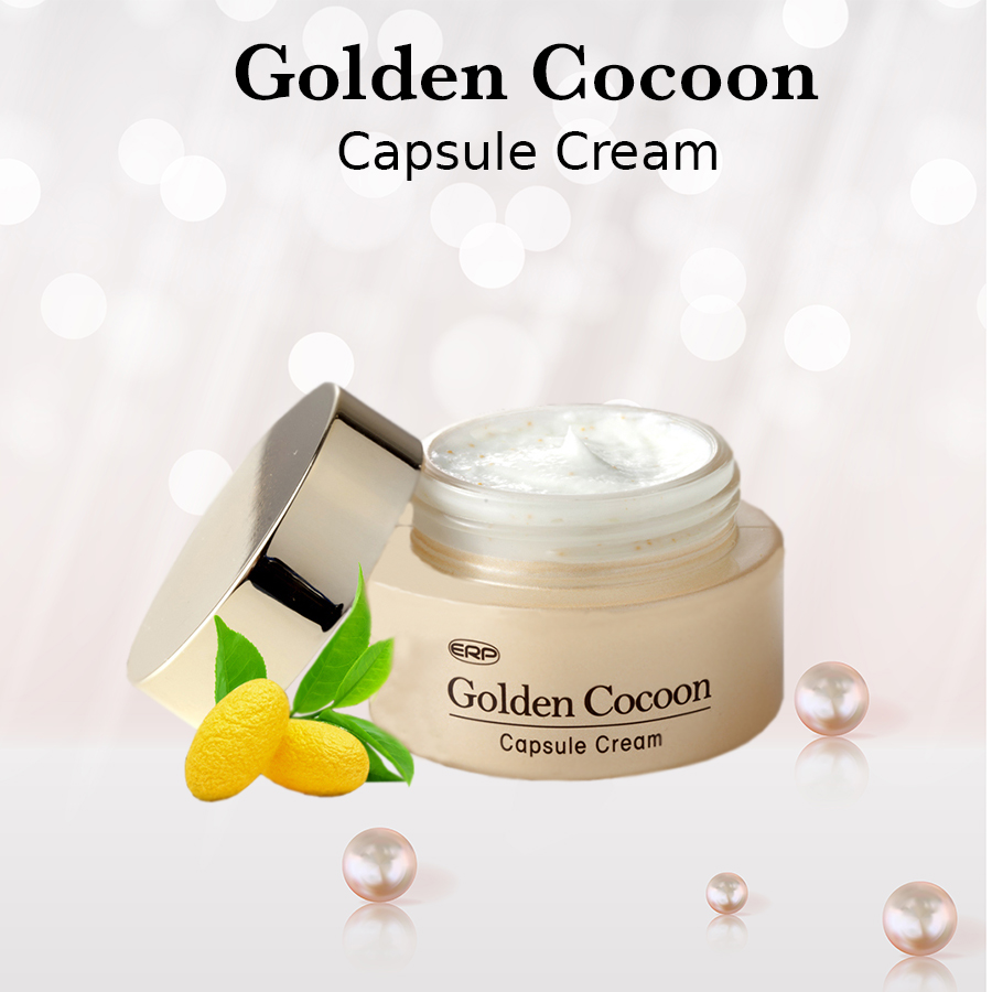 [HCM]Kem dưỡng da mặt chiết xuất kén tơ tằm vàng Golden Cocoon Capsule Cream Hàn Quốc