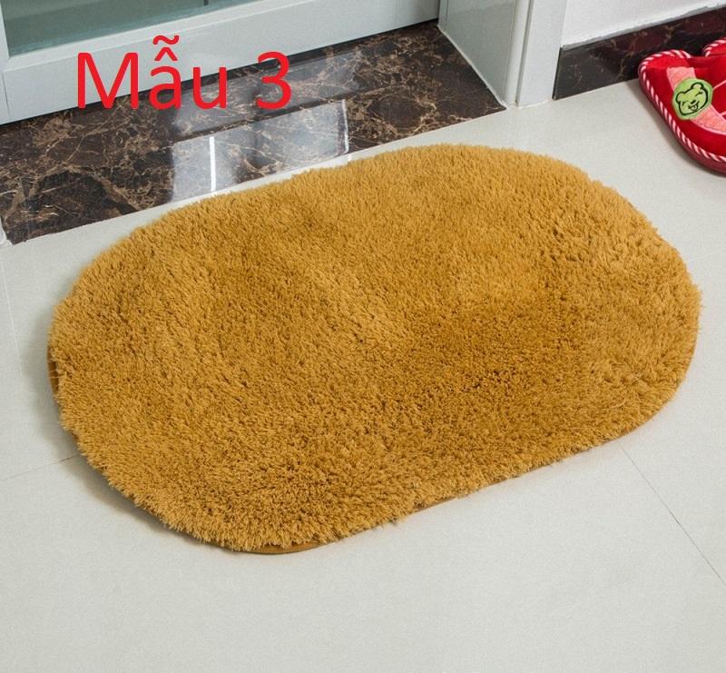 Thảm Chùi Chân, Dậm Chân Hình Oval Thấm Nước Nhà Tắm Cao Cấp