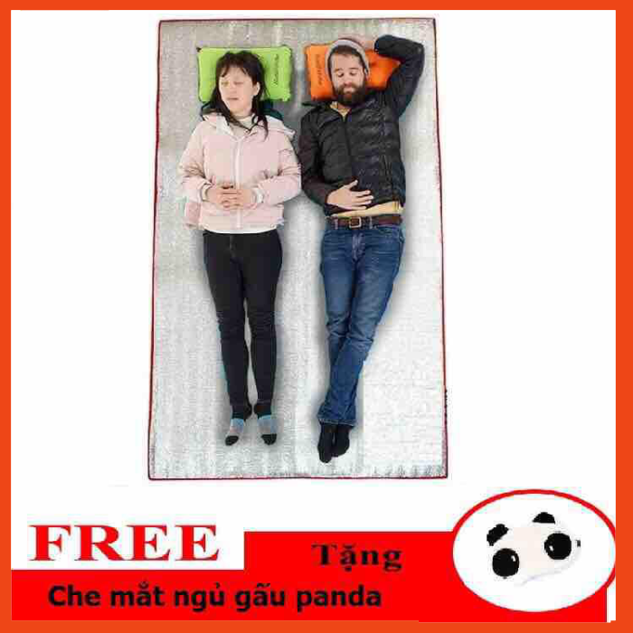 Chiếu ngủ loại lớn nằm 2 người cho văn phòng, du lịch + tặng che mắt, bịt mắt gấu panda