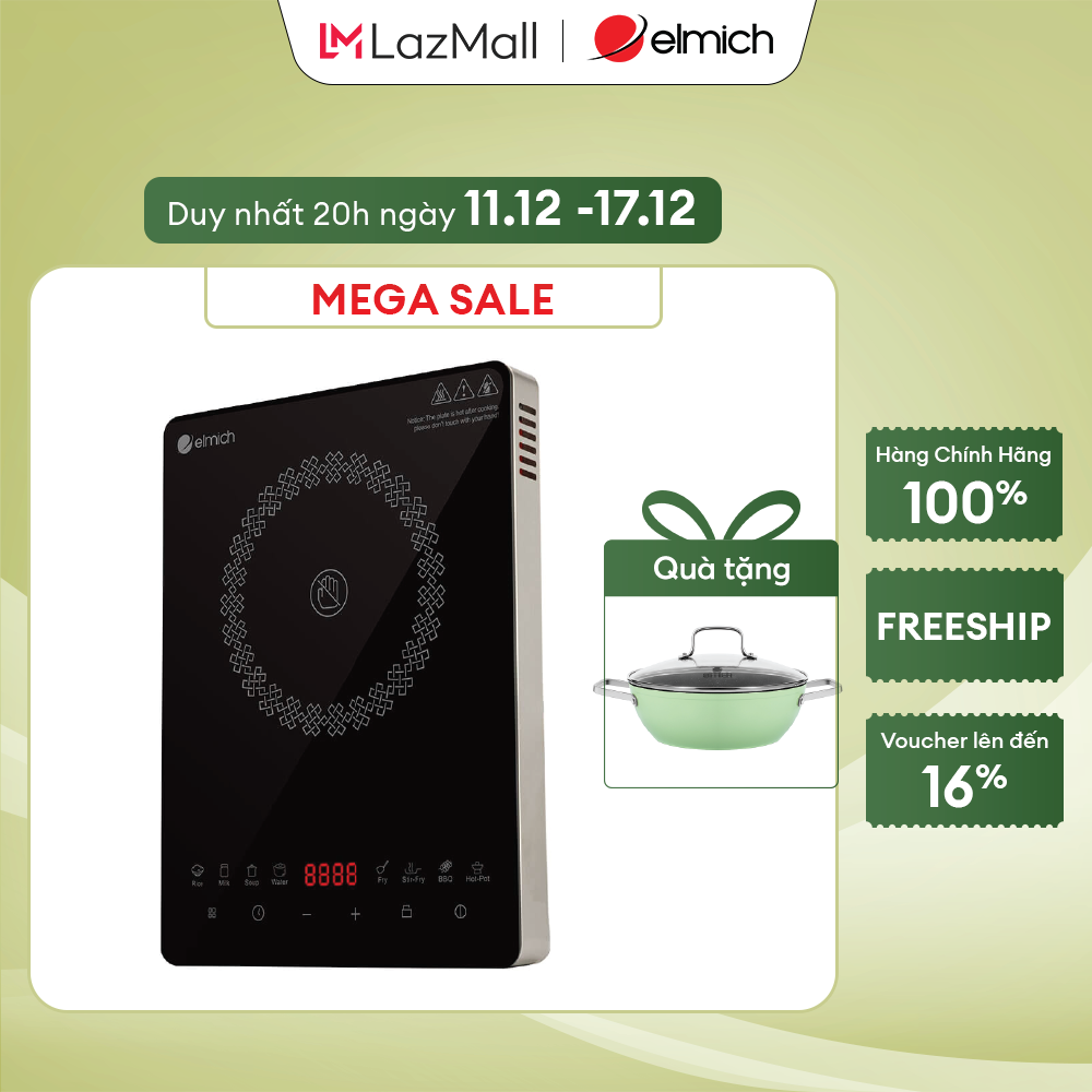 (Duy nhất 20h ngày 11.12-17.12)Bếp hồng ngoại Elmich IFE 3880