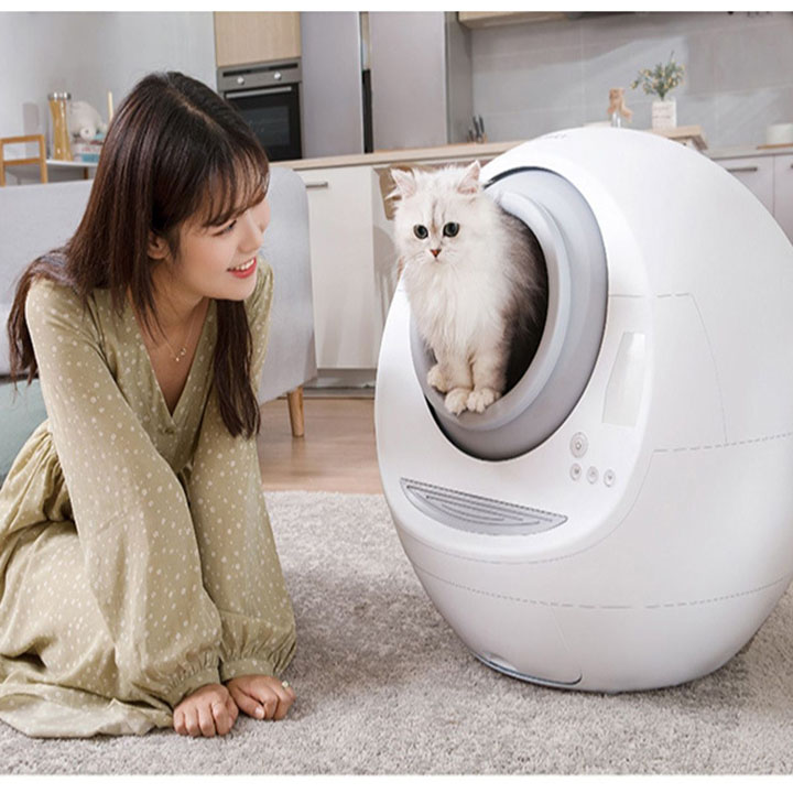 nhà vệ sinh tự động cho mèo bảo hành 12 tháng automatic cat toilet 4