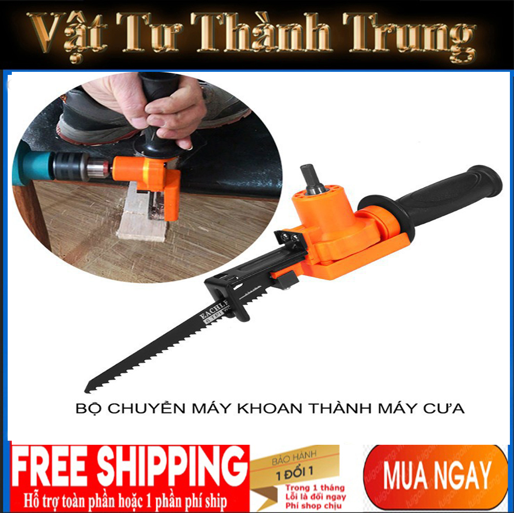 Đầu chuyển đổi máy khoan thành máy cưa sọc,cưa kiếm
