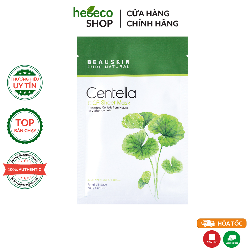Mặt nạ tái tạo phục hồi da beauskin centella cica 30ml - hàn quốc, cam kết hàng đúng mô tả, chất lượng đảm bảo an toàn đến sức khỏe người sử dụng