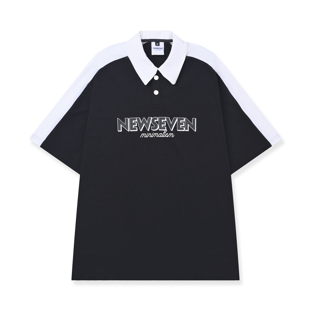Áo thun polo n7 newseven minimalism v3 / black