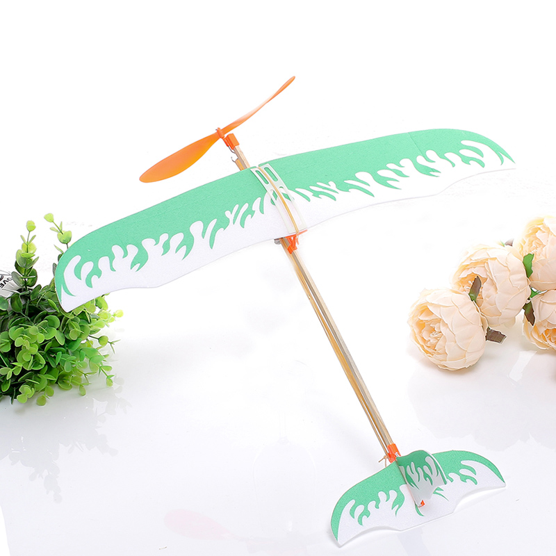 Mô hình máy bay bay bằng dây cao su diy - steam