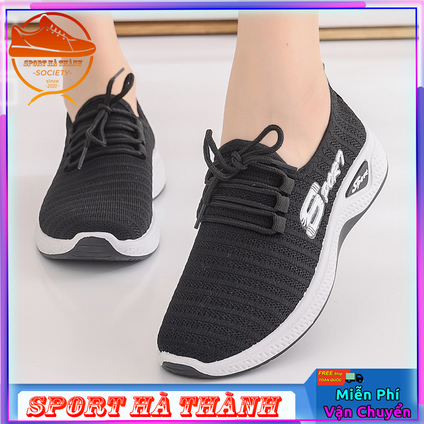 (CÓ 2 MÀU) Giày thể thao nữ - sport đế lượn cá tính