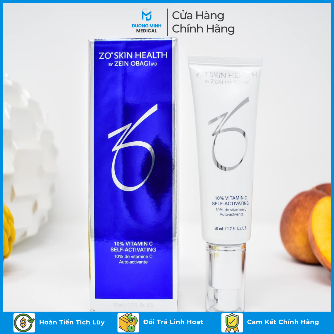 Vitamin c 10 zo skin health serum dưỡng trắng, trẻ hóa da, mờ thâm, sạm, nám self-activating 10% vitc 50ml hàng công ty chính hãng