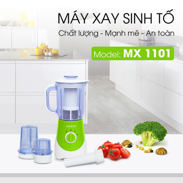 Máy xay sinh tố đa năng sato mx1101 chính hãng bảo hành 12 tháng