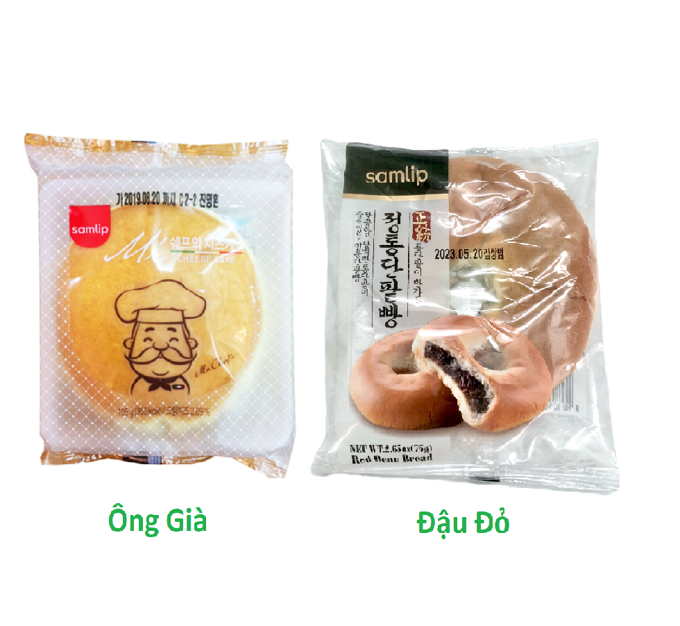Bánh samlip đậu đỏ 75g/ ông già 95g