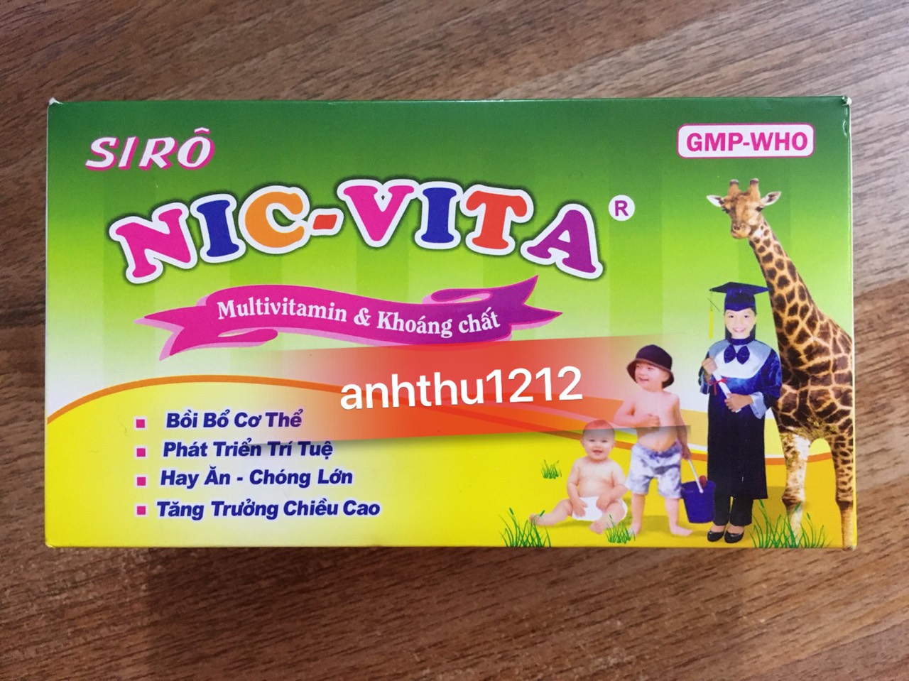 Nic-vita 10ml kích thích sự ngon miệng,phát triển chiều cao,thúc đẩy sự tăng trưởng ở t em trong thời kỳ phát triển