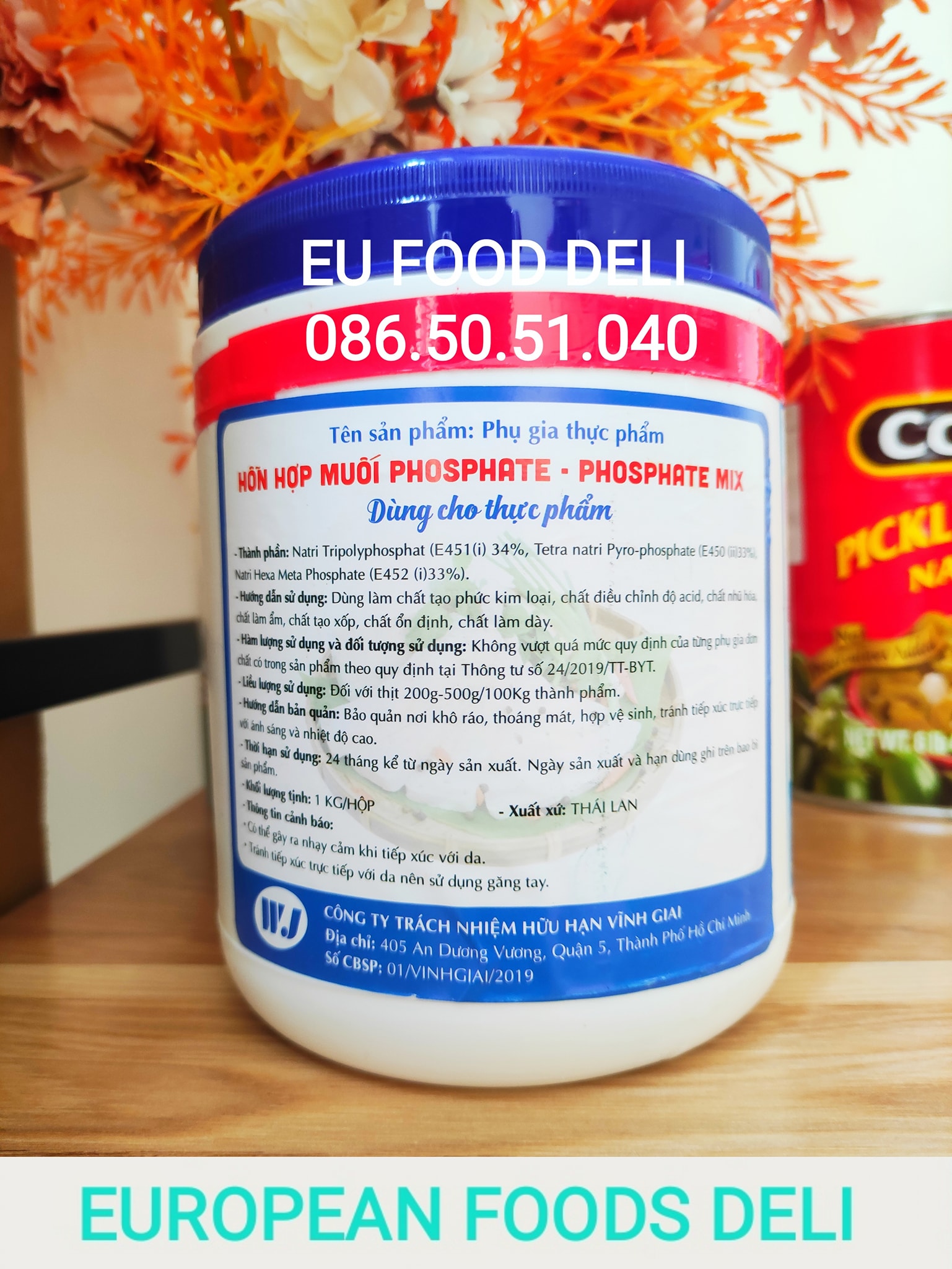Phosphatemix Phụ Gia Tạo Giòn Dai Dùng Cho Giò Chả, Pate, Xúc Xích, Thịt