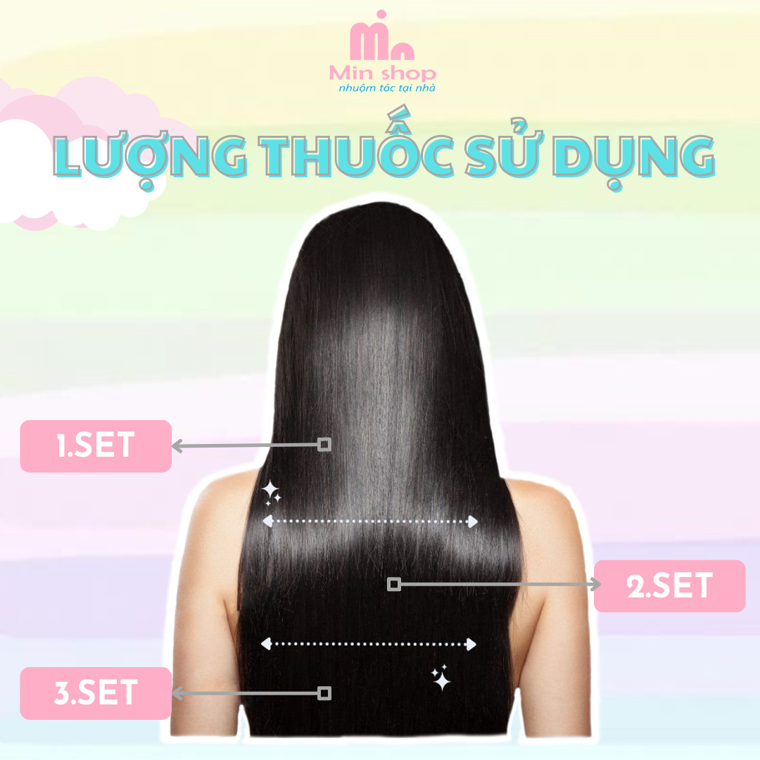 Thuốc nhuộm tóc Nâu, thuốc nhuojm tóc Nâu Hổ Phách tặng kèm oxy trợ dưỡng và bao tay, MIN.HAIR