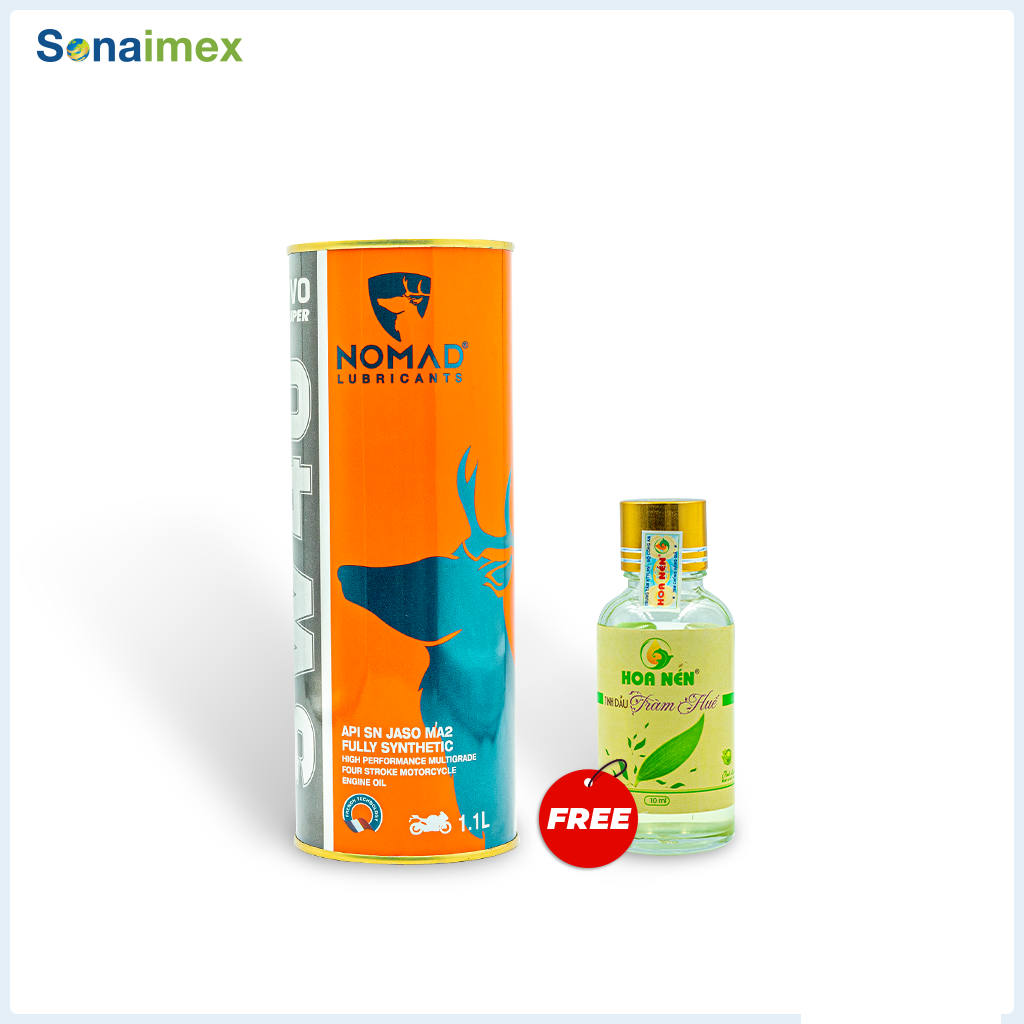Nhớt 1.1 Lít Cho Winner, Exciter, Sonic, Motor - NOMAD 5W40 Full Tổng Hợp Toàn Phần Tặng 1 Chai Tinh