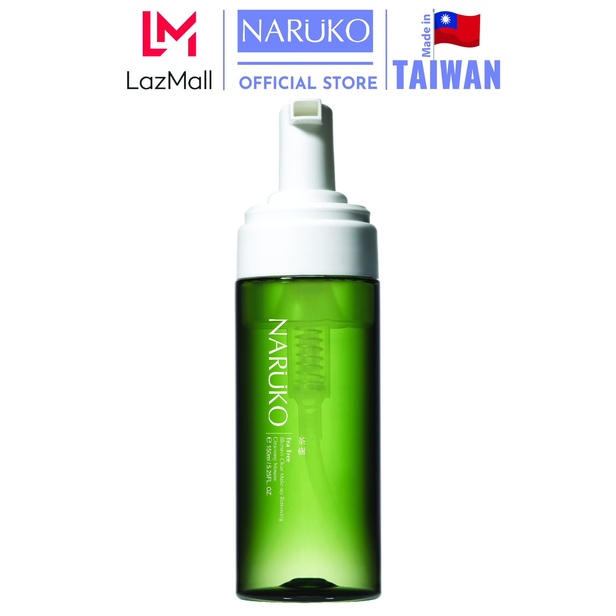 Nước tẩy trang dạng bọt trà tràm 150 ml - Naruko Tea Tree Blemish Clear Makeup Removing Cleansing Mousse 150 ml