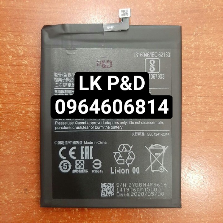 Pin bm4f 4030mah cho xiaomi mi a3 cc9 cc9e mi 9 lite zin