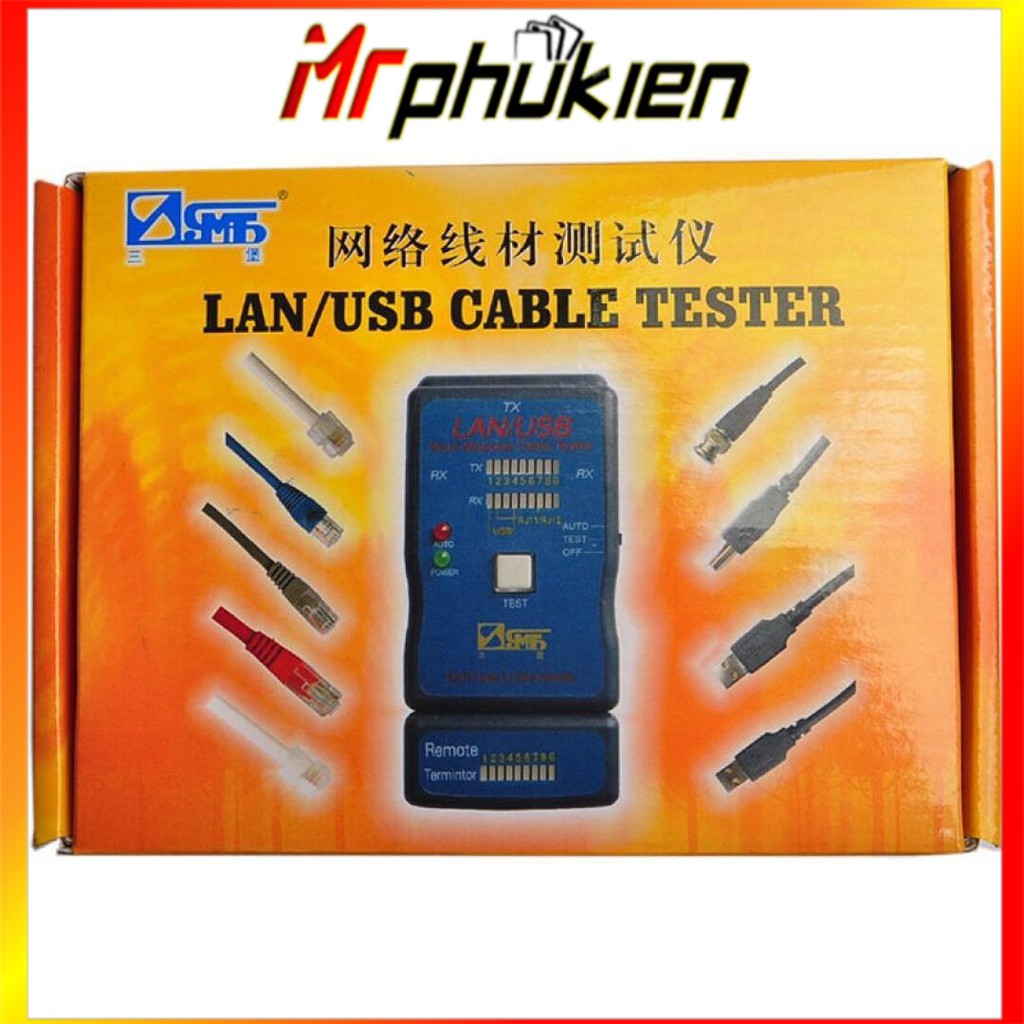 Thiết bị test cáp mạng | hộp kiểm tra dây mạng đa năng m726at | sy-168- test được cả dây usb-dây máy in - mrphukien