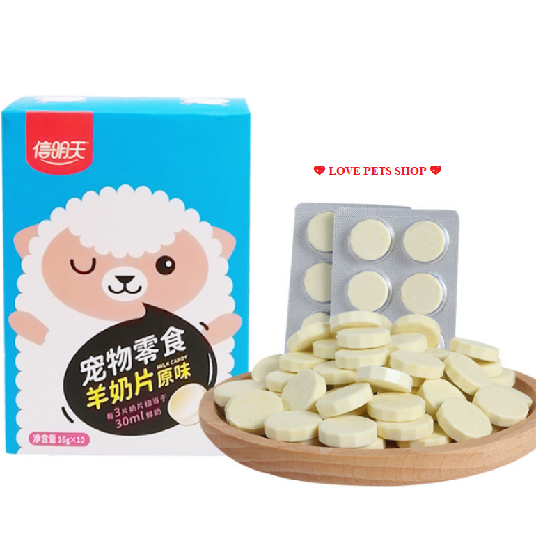 Viên sữa Dê bổ sung dinh dưỡng và canxi cho Chó Mèo - Love Pets Shop