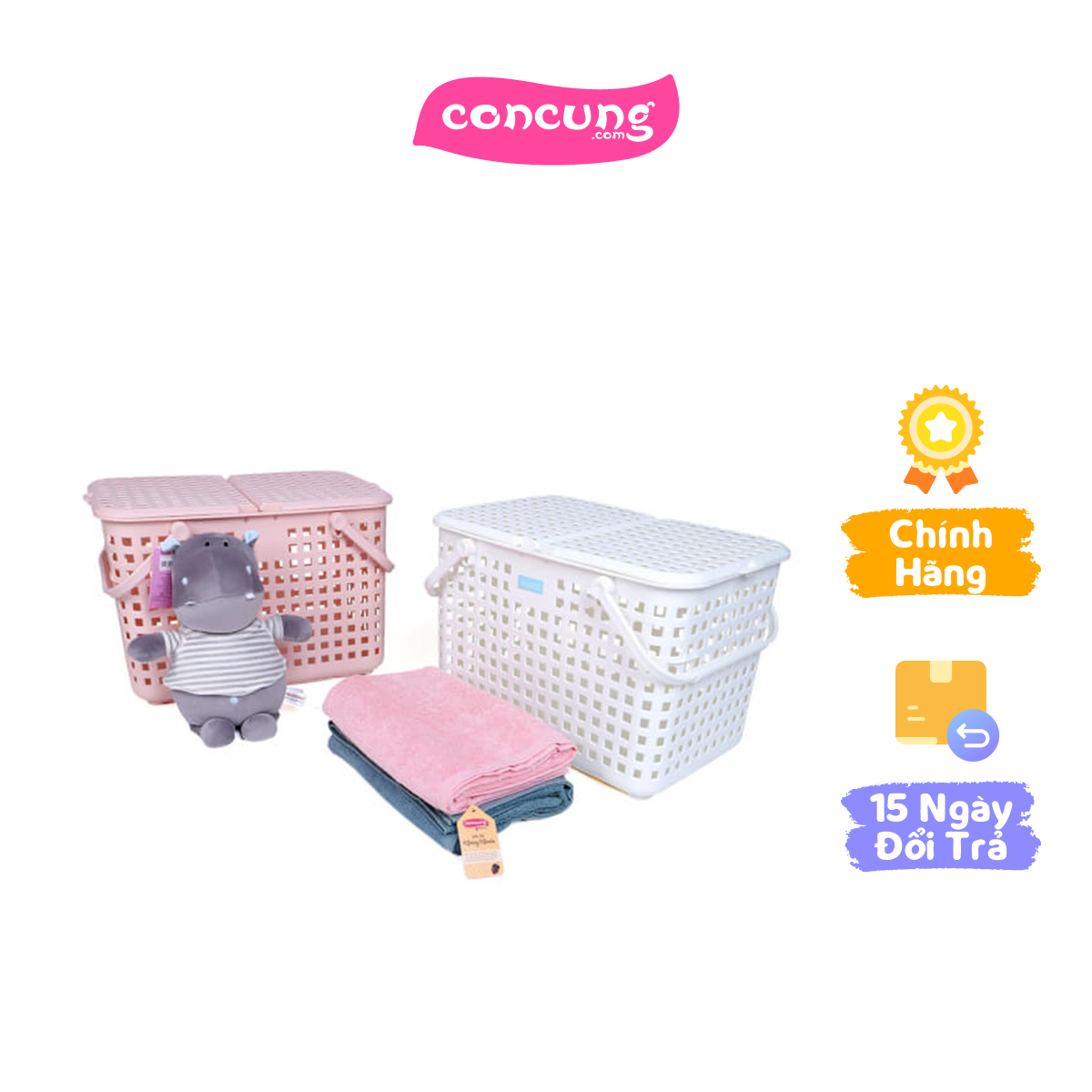 Giỏ xách quai giữa Nachi có nắp