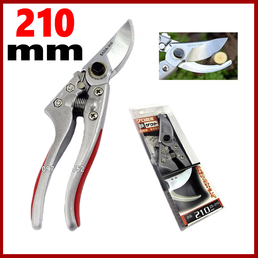 Kéo cắt cành cây nhật bản bctm 210mm - kéo cắt cành chất liệu thép cao cấp, kéo cắt cành, kéo cắt tỉa cành cây, cuốn trái gia dụng sunny
