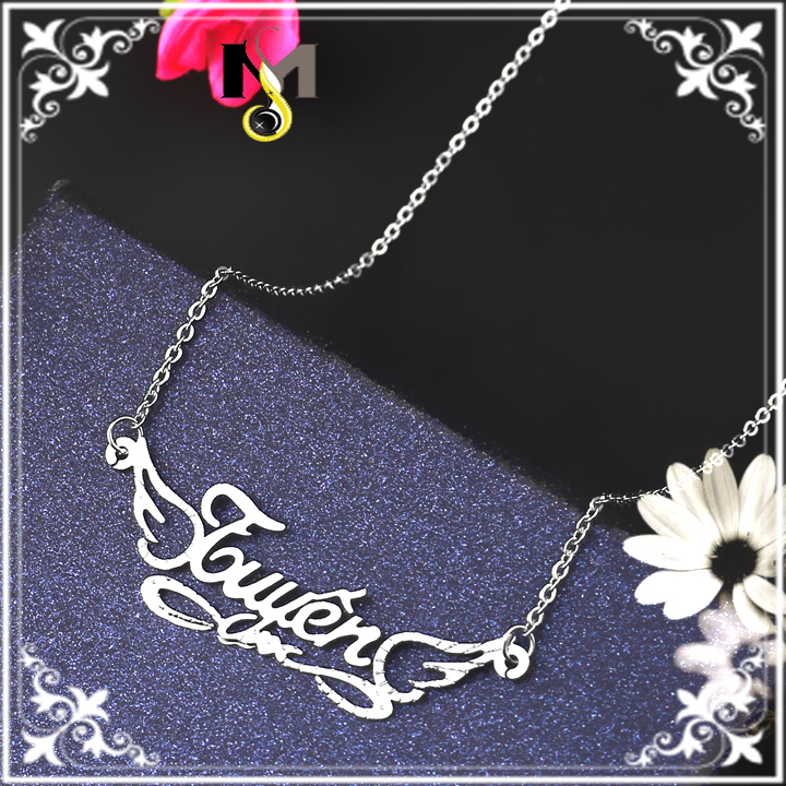 DÂY CHUYỀN INOX TÊN TUYẾN, VÒNG CỔ CHỮ TUYẾN - Sáng đẹp, không đen, không rỉ (Chất liệu inox cao cấp)