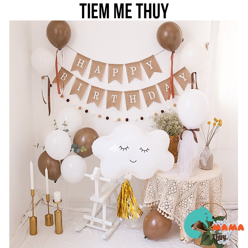 Bộ bóng trang trí sinh nhật phong cách Hàn Quốc