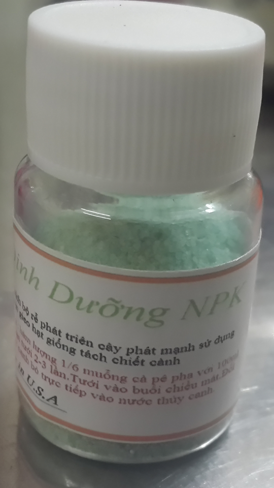 Lọ dinh dưỡng NPK chăm sóc cho cây