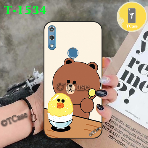 [HCM]Ốp lưng Vsmart Star 4 dẻo đen in hình Gấu Nâu Cute