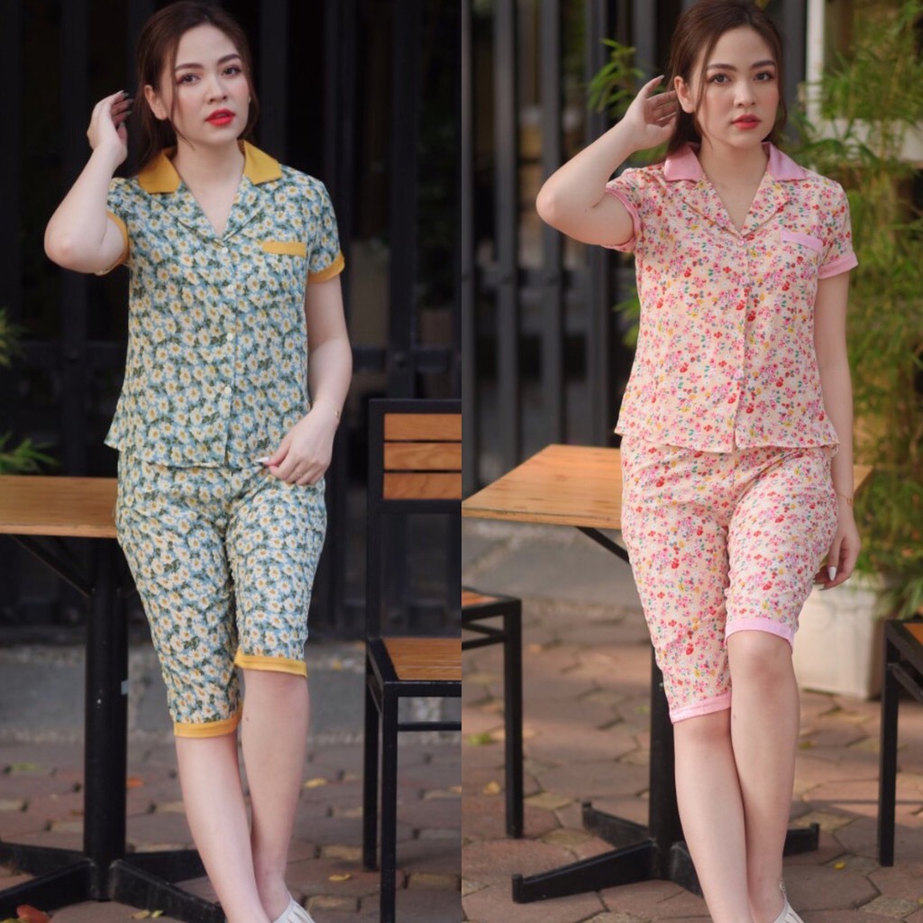Quần áo mặc nhà, đồ bộ , đồ ngủ mặc nhà bộ pijama lụa đẹp dịu dàng