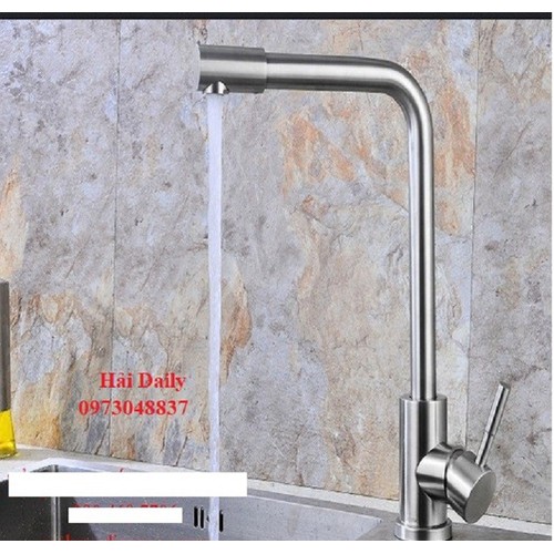 Vòi rửa chén bát nóng lạnh inox 304 đầu xoay 360 độ