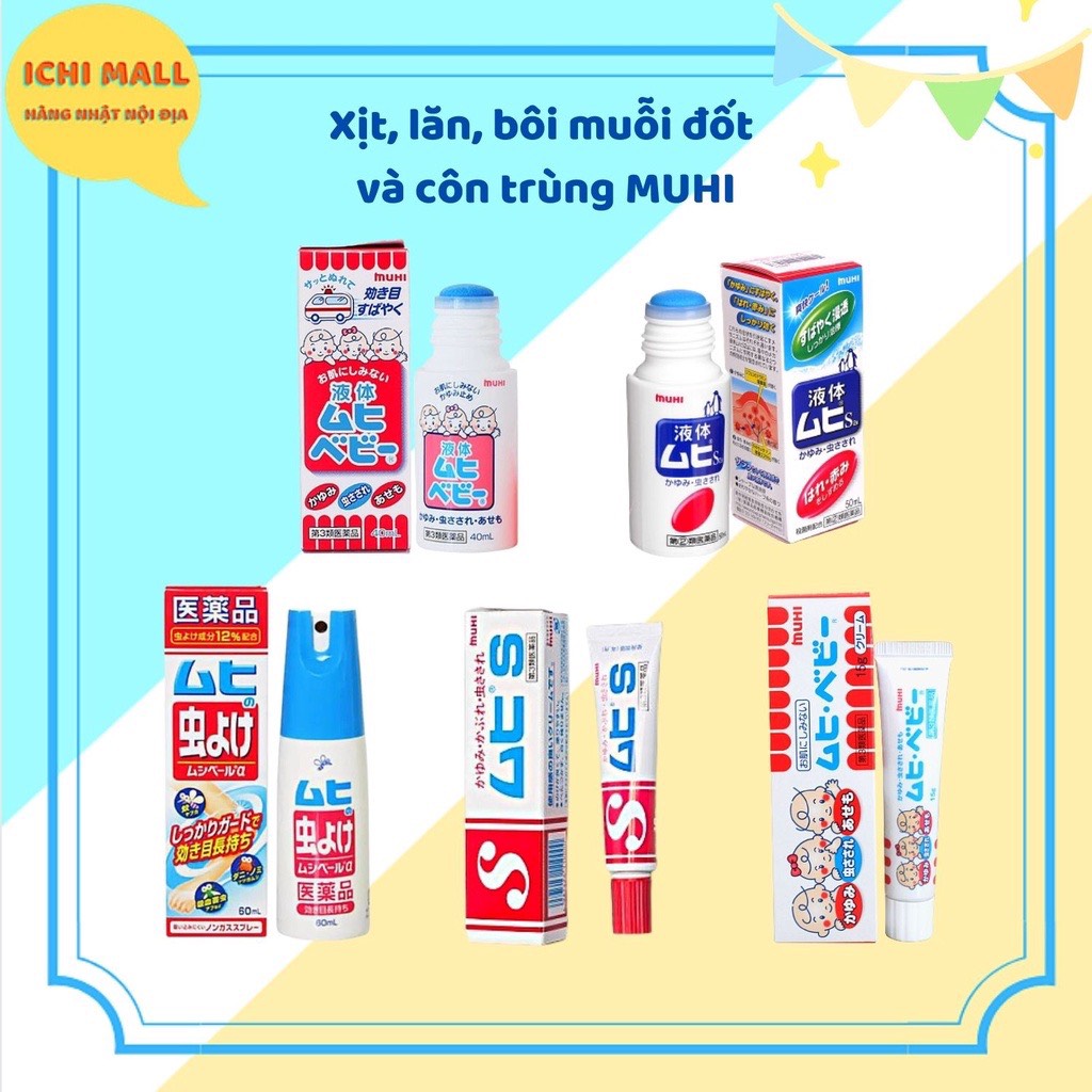Lăn bôi muỗi đốt và côn trùng cắn muhi nhật bản