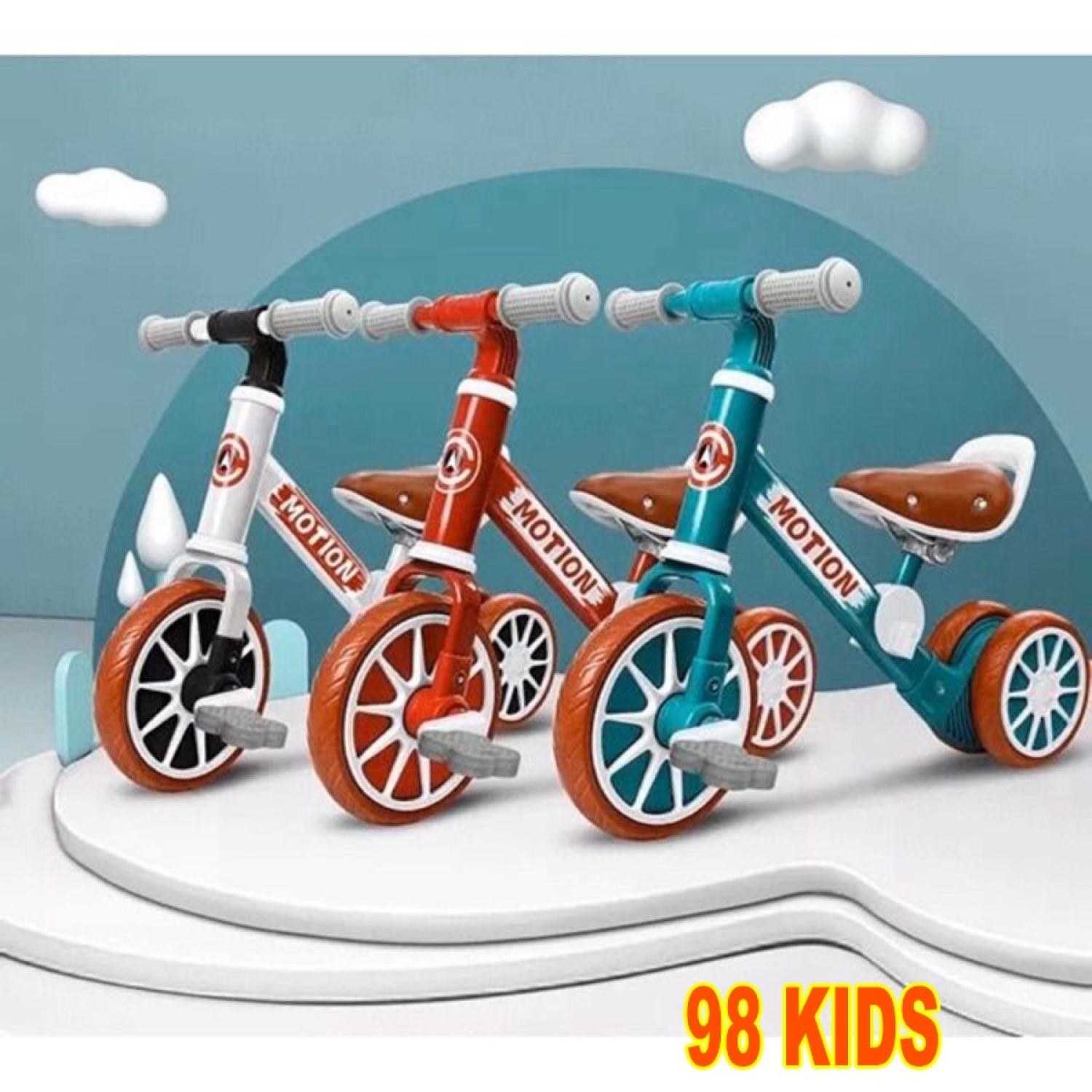 Xe đạp chòi chân thăng bằng 2 trong 1 cho bé Motion Achwzi X2IN1
