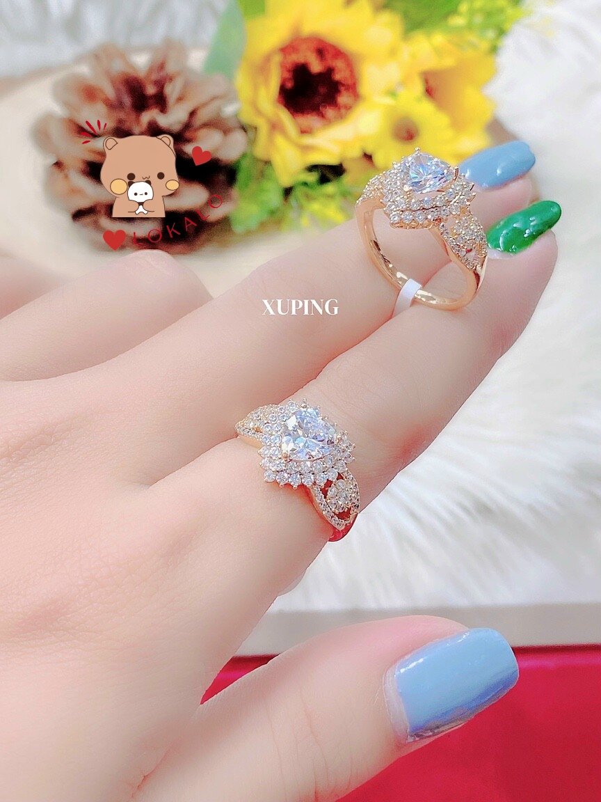 Nhẫn Nữ Xuping Lokalo Shop Mạ Vàng 18K Đeo Bền Lắm Lun - Shop Bảo Hành Khách Iu 03 Tháng M919822