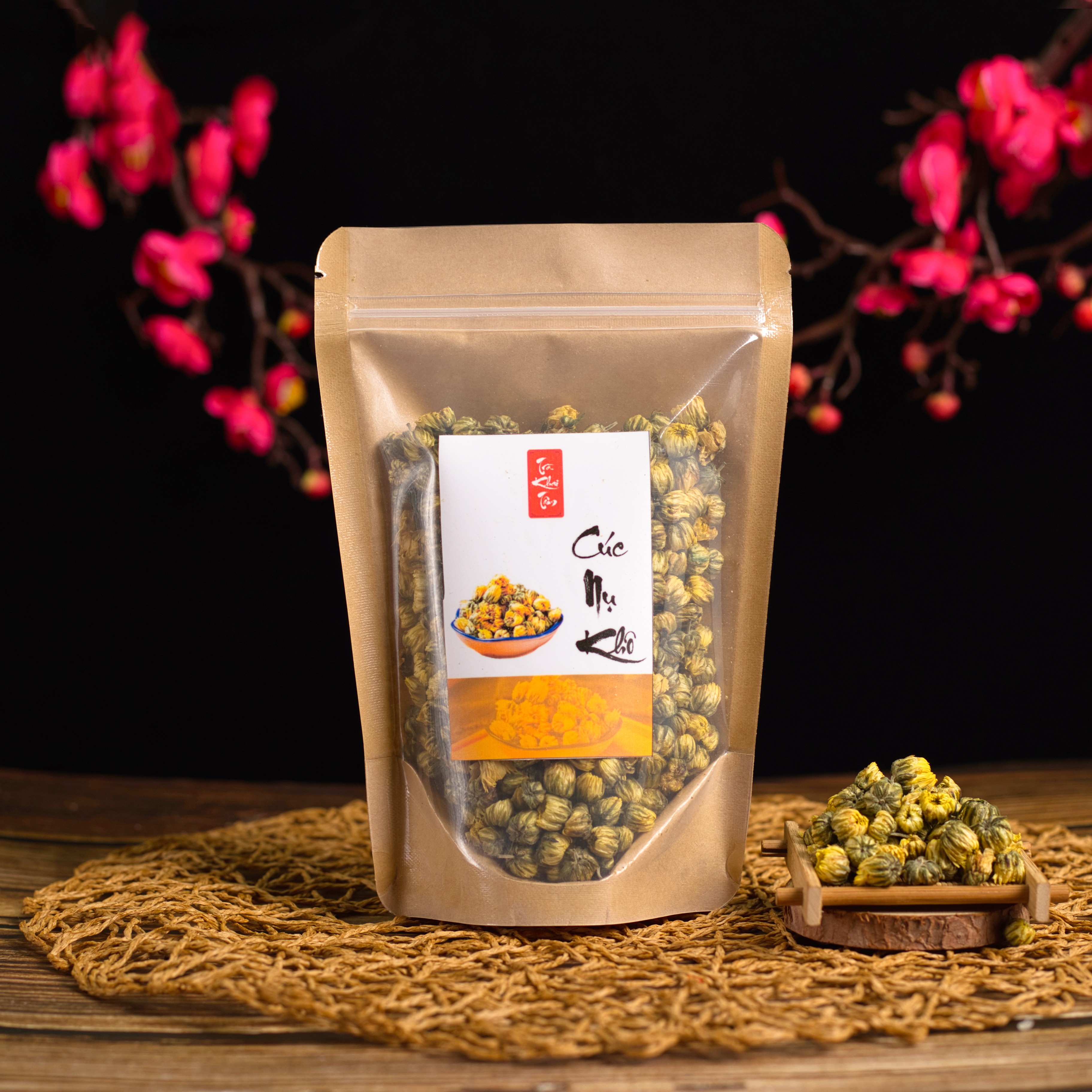 FREESHIPMAX - Bông Cúc Nụ Khô Đà Lạt Loại 1 🍎FREESHIP🍎 Trà Hoa Cúc Nhật Thượng Hạng Nguyên Nụ