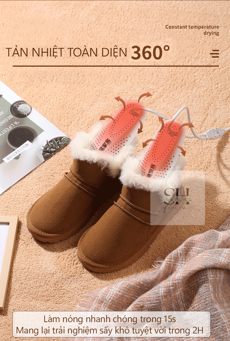 Máy sấy giày 👟 khử mùi khử khuẩn mùa mưa nhỏ gọn tiện lợi ✈ Giao Hàng 2h Khu vực HCM hộ gia đình Máy sấy giày khô nhanh ký túc xá sấy giày thông minh dành cho người lớn và trẻ em