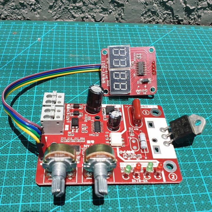 Mạch timer máy hàn cell pin NY-D01, máy hàn điểm chịu dòng 40A/100A.