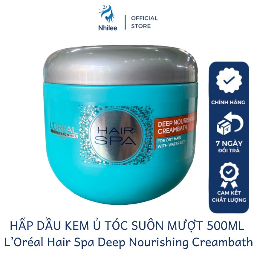 L'Oréal Professionnel Hair Spa NHILEE NL232 kem ủ tóc loreal xanh suôn mượt dầu hấp cấp ẩm cho tóc khô