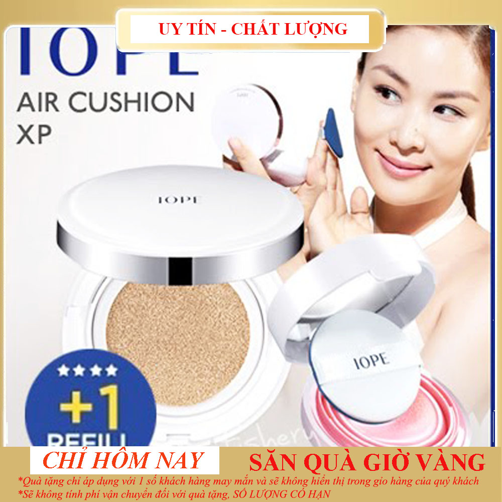 Phấn nước hàn quốc che khuyết điểm, cấp ẩm, kem nền cực xịn sò - Tone trắng tự nhiên C21, kèm 1 lõi phấn Sơ cua, đệ nhất phấn tươi hàn quốc.